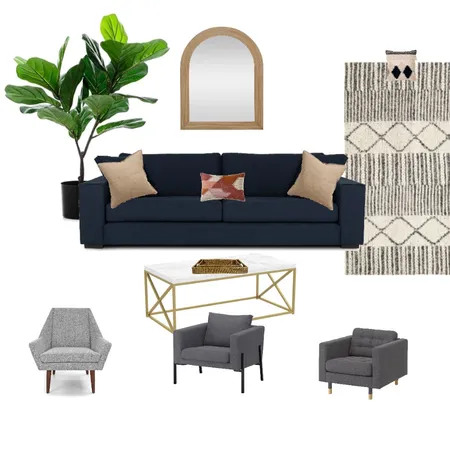 Atiya Living Room gray chair Interior Design Mood Board by rbashir on Style Sourcebook