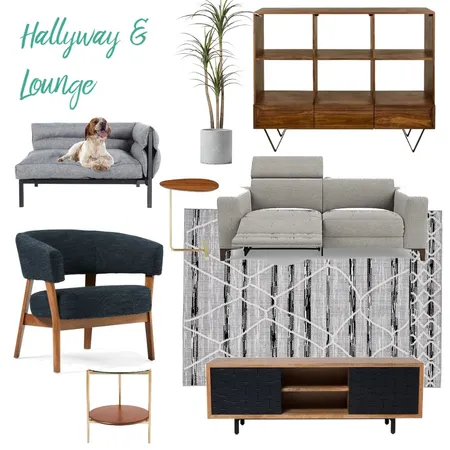 Hallway and lounge Interior Design Mood Board by The Ginger Stylist on Style Sourcebook