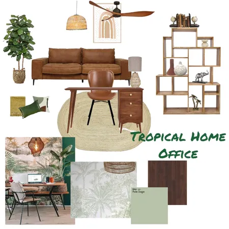 Tropical Office Interior Design Mood Board by Gavin John Designs on Style Sourcebook