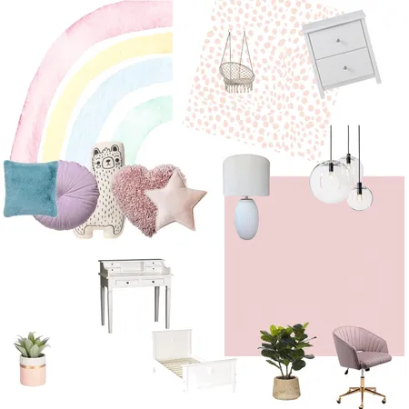 Heather’s pastel themed bedroom Interior Design Mood Board by Noseflute on Style Sourcebook