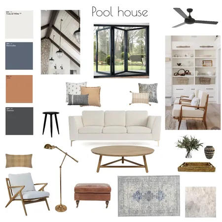 Pool House Interior Design Mood Board by Sarahdegitdesigns on Style Sourcebook