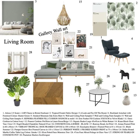 Living Room Interior Design Mood Board by LisaRose on Style Sourcebook