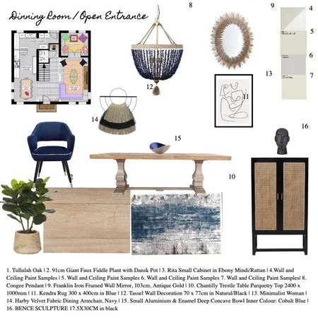Dinning Room Interior Design Mood Board by LisaRose on Style Sourcebook
