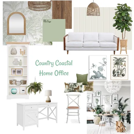 Country Coastal Home Office - white Interior Design Mood Board by Gavin John Designs on Style Sourcebook