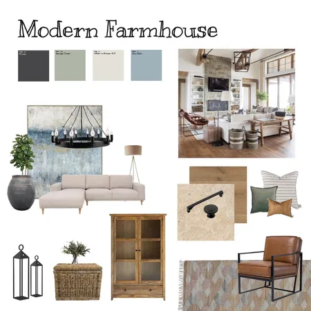 Modern Farmhouse Interior Design Mood Board by lyd511 on Style Sourcebook