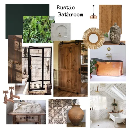 Rustic Bathroom MOOD. Interior Design Mood Board by Sophajack on Style Sourcebook
