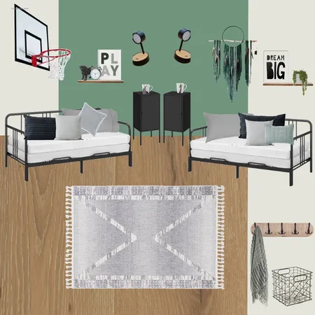 החדר של אורי ותומר Interior Design Mood Board by Kravit on Style Sourcebook