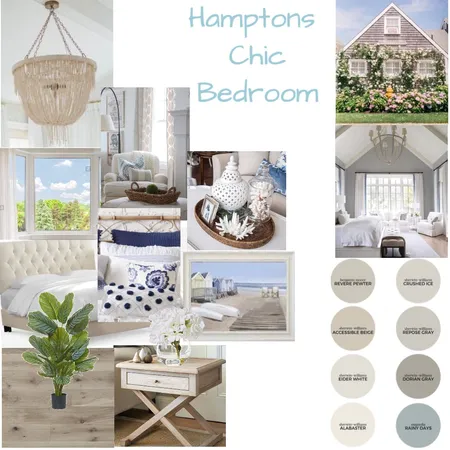 Hampton’s chic bedroom Interior Design Mood Board by Rebecca Wiederhorn on Style Sourcebook