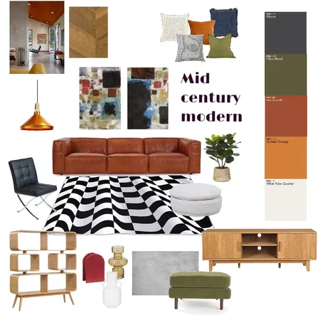 Mid century modern Interior Design Mood Board by Kelseychambers on Style Sourcebook