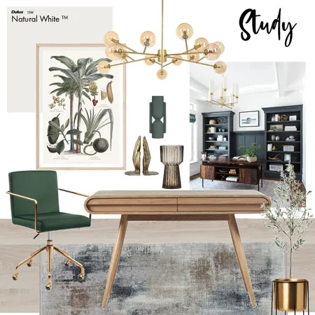 Study Interior Design Mood Board by The Property Stylists & Co on Style Sourcebook