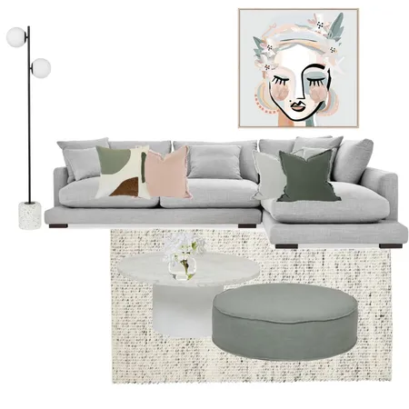 Sage/Neutral Lounge Interior Design Mood Board by DOT + POP on Style Sourcebook