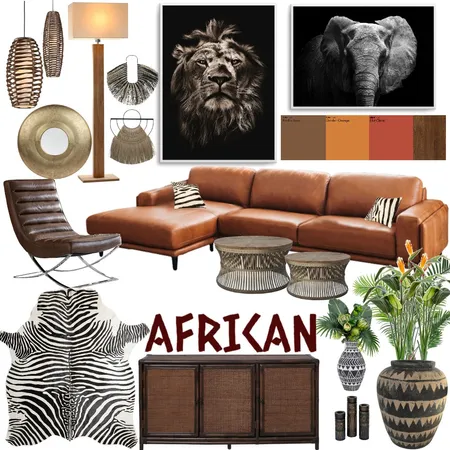 Modern African Interior Design Mood Board by bRansfield16 on Style Sourcebook