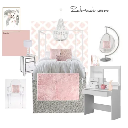 Za-Raah's room Interior Design Mood Board by Nuria on Style Sourcebook