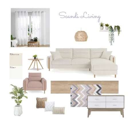 Scandinavian Living Room Interior Design Mood Board by Cen on Style Sourcebook