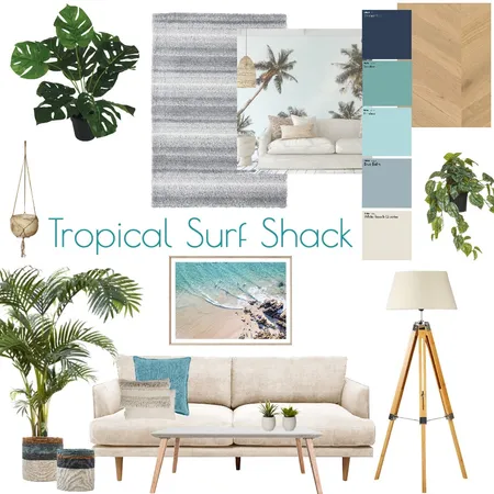 Tropical Surf Shack v2 Interior Design Mood Board by Greenwave by CJ on Style Sourcebook