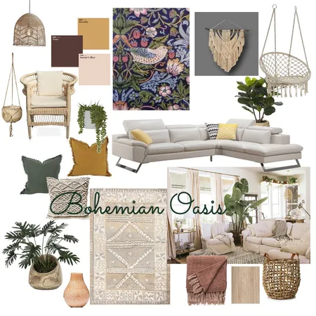 Bohemian Oasis Interior Design Mood Board by darcievoorhees on Style Sourcebook