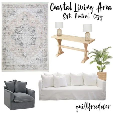 Coastal Living Area Interior Design Mood Board by guiltfreedecor on Style Sourcebook