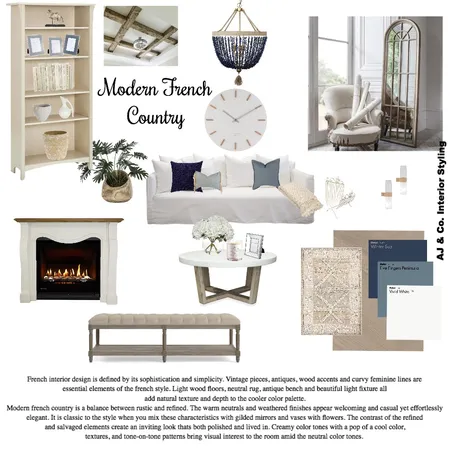 Modern French Country Interior Design Mood Board by Amberjade on Style Sourcebook