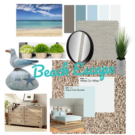 Beach Escape Bedroom Interior Design Mood Board by Candice on Style Sourcebook