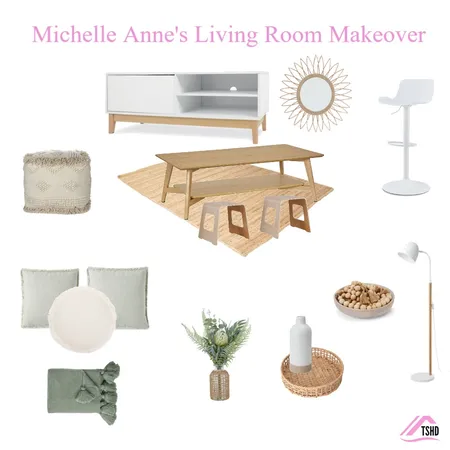 Michelle Anne's Living Room Makeover Interior Design Mood Board by stylishhomedecorator on Style Sourcebook