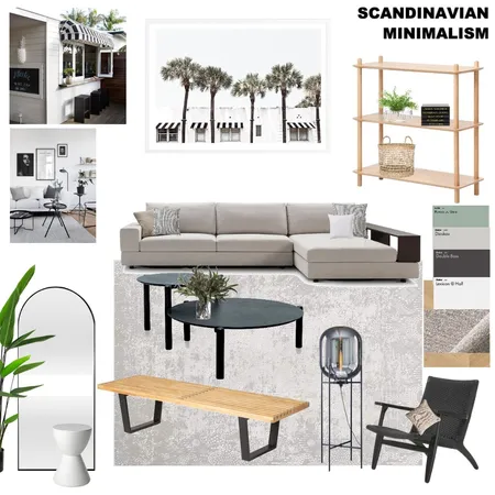 Scandinavian Minimalism - Living Room Interior Design Mood Board by Corey James Interiors on Style Sourcebook