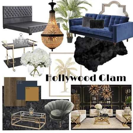 Hollywood Glam Interior Design Mood Board by emmajeff on Style Sourcebook