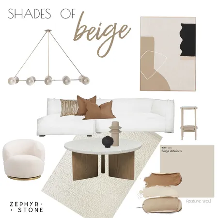 Shades Of Beige Interior Design Mood Board by Zephyr + Stone on Style Sourcebook