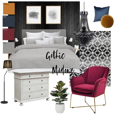 Gothic Modern Interior Design Mood Board by Adele Humphrey on Style Sourcebook