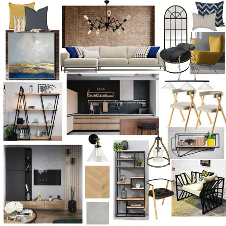 loft living room 2 Interior Design Mood Board by bermet12 on Style Sourcebook