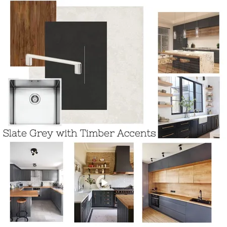 Slate Grey With Timber Accents Interior Design Mood Board by Samantha McClymont on Style Sourcebook