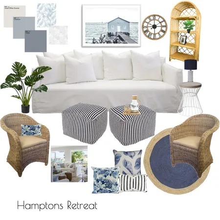 Hamptons Retreat Interior Design Mood Board by julmacauley on Style Sourcebook