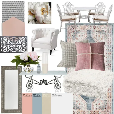 Romantic Shabby Chic Farmhouse Interior Design Mood Board by KS on Style Sourcebook