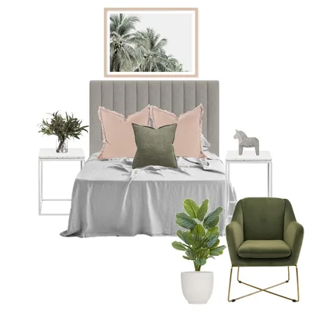 Olive Green and Dusty Pink Interior Design Mood Board by BY STEPHANIE INTERIORS on Style Sourcebook