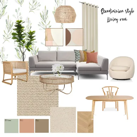 Scandinavian style living room Interior Design Mood Board by a.tdesignstudio on Style Sourcebook