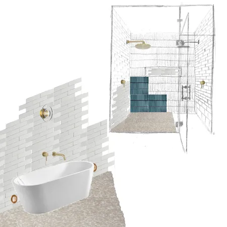 First Floor - Shower + Bath Interior Design Mood Board by Denise Widjaja on Style Sourcebook