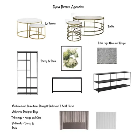 Rosa Brown Agencies Interior Design Mood Board by Jennypark on Style Sourcebook