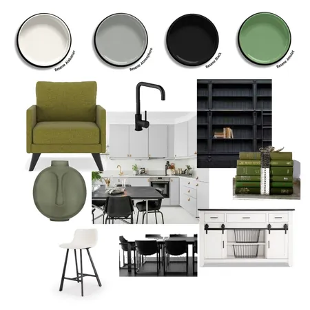 Accented Achromatic - Dining & Kitchen Interior Design Mood Board by gv on Style Sourcebook