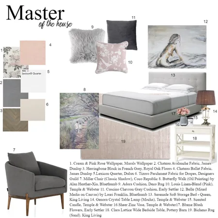 Master 2 Interior Design Mood Board by Lauren Stirling on Style Sourcebook