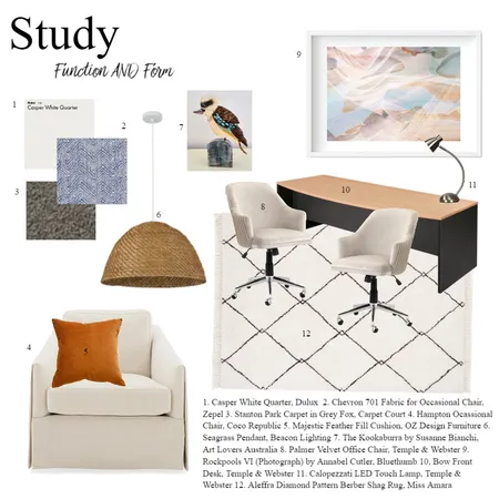 Study Interior Design Mood Board by Lauren Stirling on Style Sourcebook