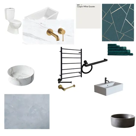bathroom 1 - turquoise Interior Design Mood Board by eodell on Style Sourcebook