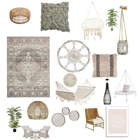 Bohemian Style Living Room Interior Design Mood Board by Designgirl08 on Style Sourcebook