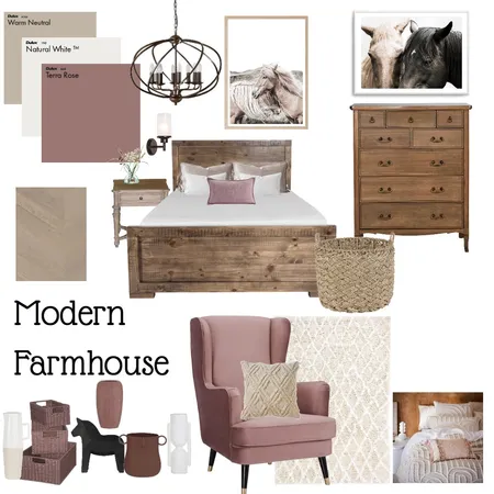 Modern Farmhouse bedroom Interior Design Mood Board by Niqualdr on Style Sourcebook