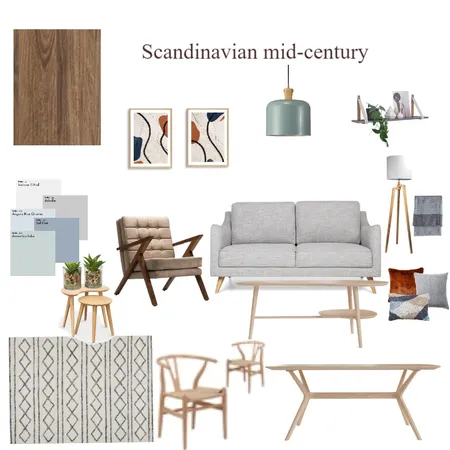 SCANDI/MID-CENTURY Interior Design Mood Board by Lesley Macdonald on Style Sourcebook