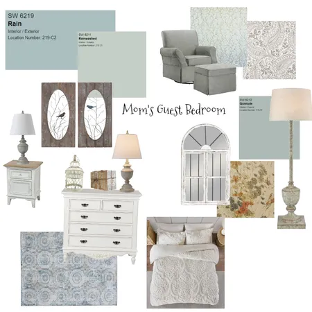 Guest Bedroom Modern Farmhouse Interior Design Mood Board by Repurposed Interiors on Style Sourcebook