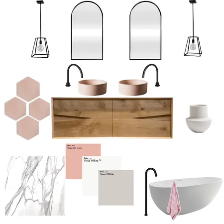 Hamptons Bathroom Interior Design Mood Board by Hamptons On Tall Tree Road on Style Sourcebook