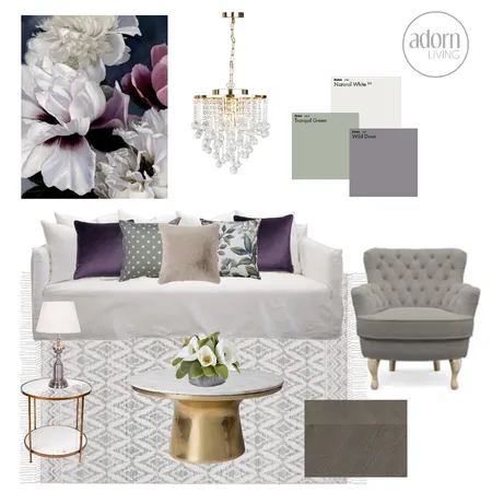 Feminine Luxe Interior Design Mood Board by Kyra Smith on Style Sourcebook