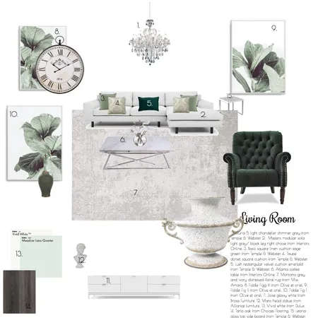 Modern Victorian Living Room Interior Design Mood Board by tee-tee on Style Sourcebook