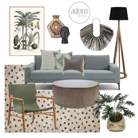 Modern Jungle Interior Design Mood Board by Kyra Smith on Style Sourcebook