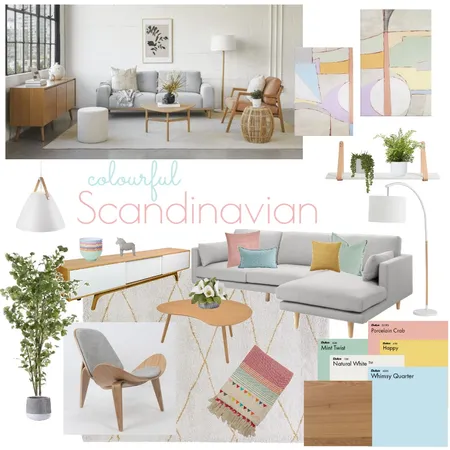 Scandinavian Living Interior Design Mood Board by EmmaLeh on Style Sourcebook