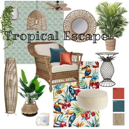 Tropical Escape Interior Design Mood Board by Adele Humphrey on Style Sourcebook